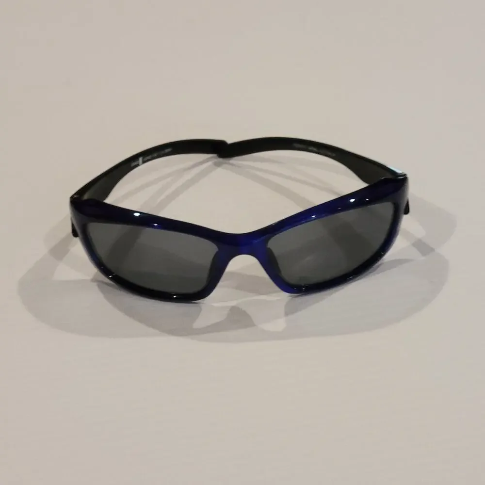 Eyres Austaralia Sunglasses Blue Plastic frame Wrap around 702R4FS
